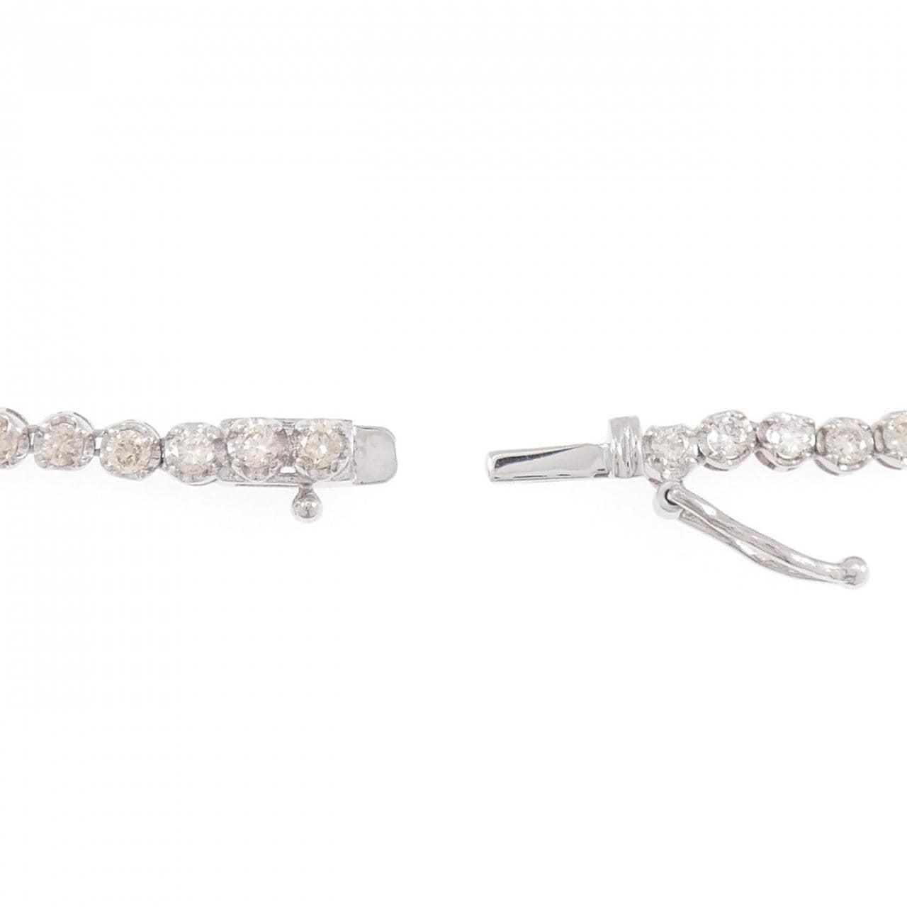 K18WG ダイヤモンド ネックレス 5.28CT