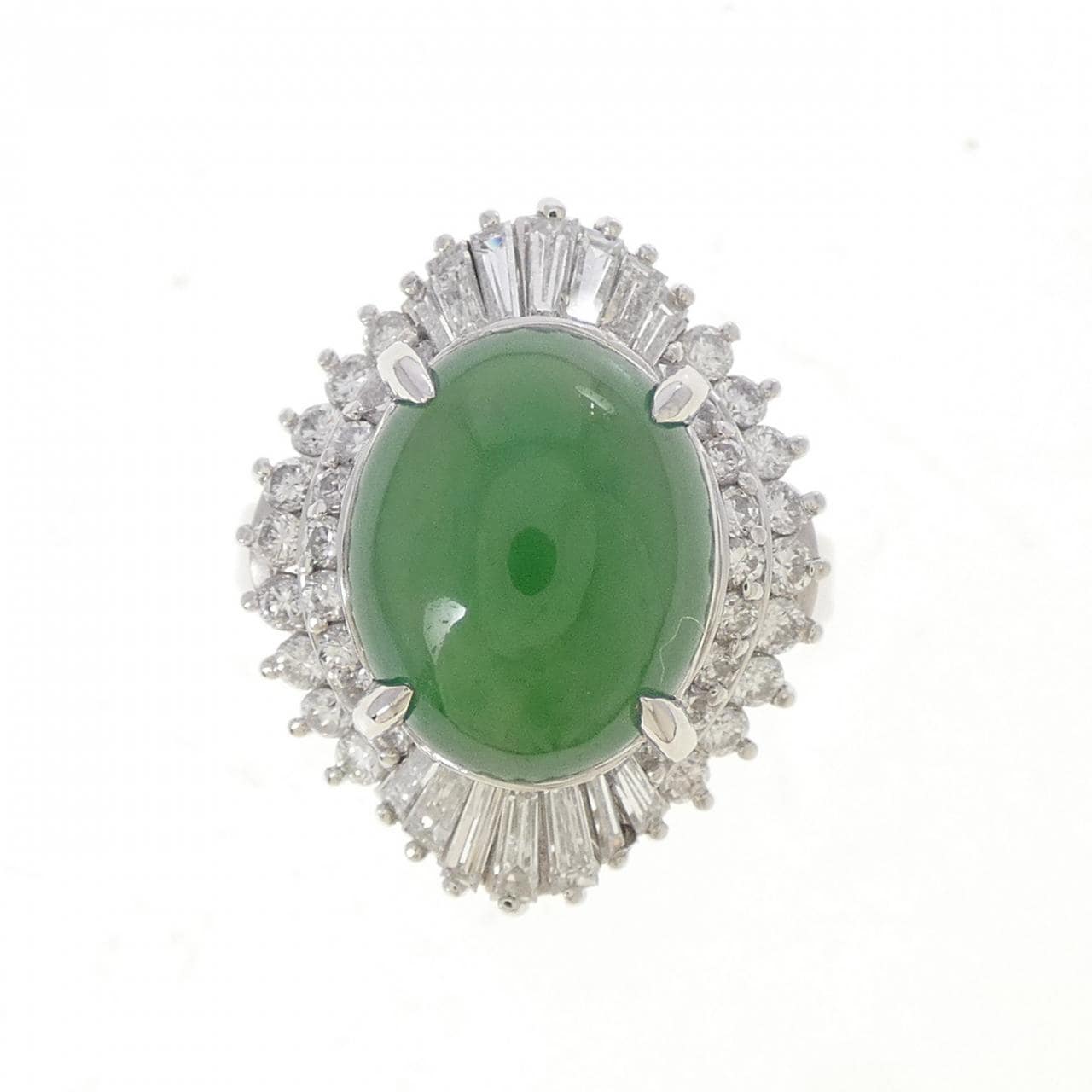 PT900 ヒスイ リング 5.06CT