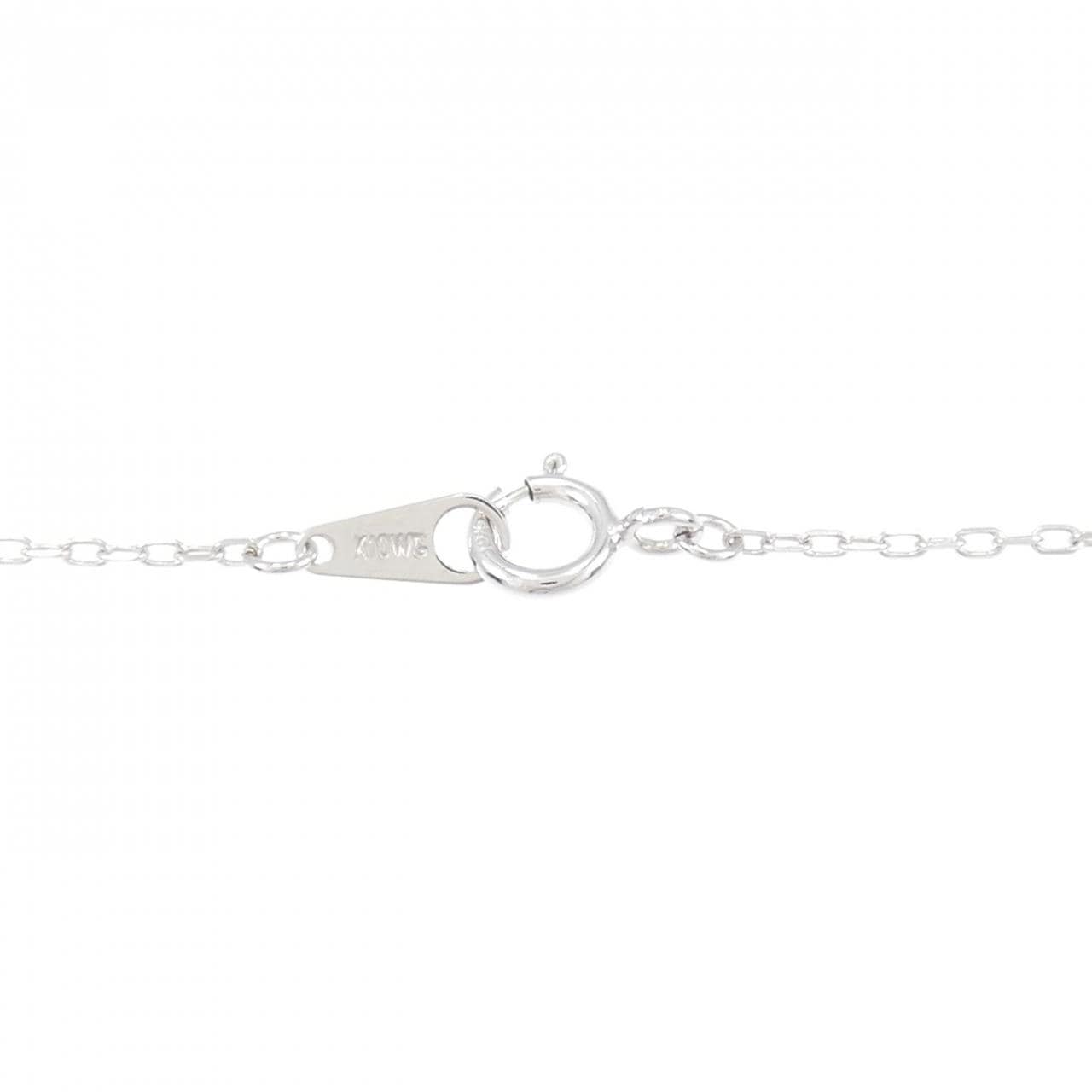 K10WG ハート ダイヤモンド ネックレス 0.22CT
