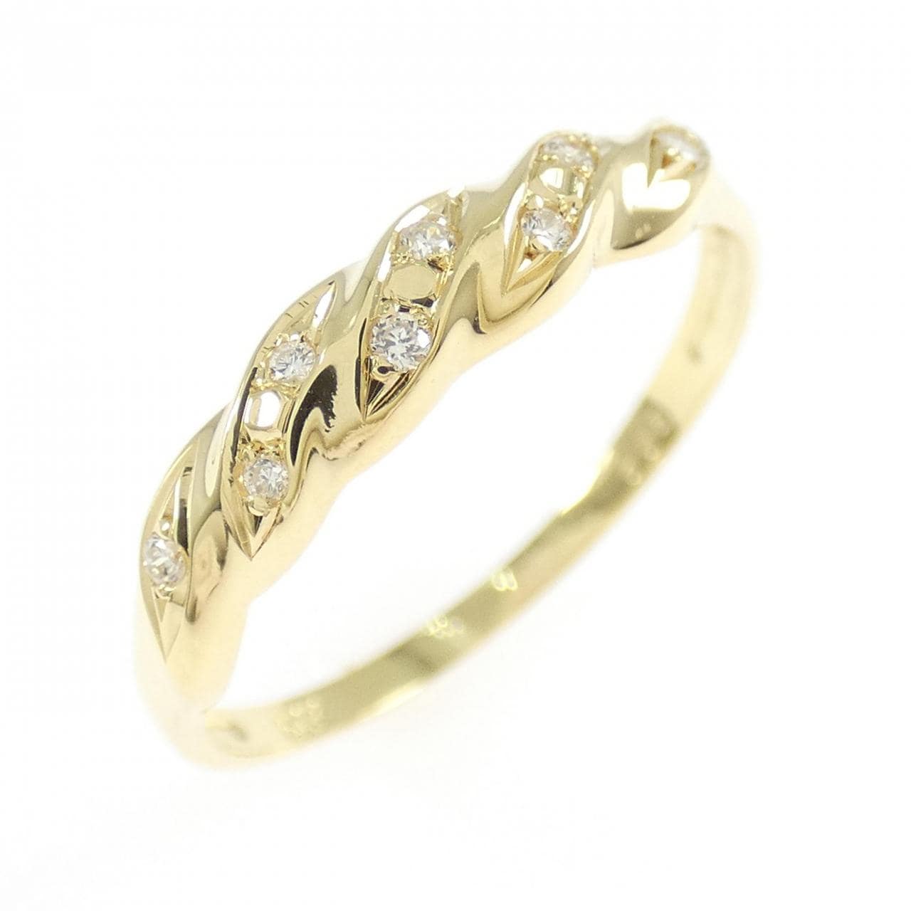 K18YG ダイヤモンド リング 0.05CT