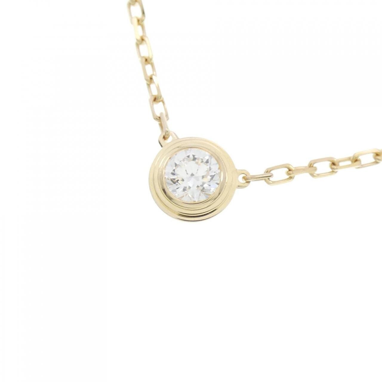 Cartier D'Amour Diamanleger Necklace 18K K18 Yellow Gold Diamond Women's |  Chairish