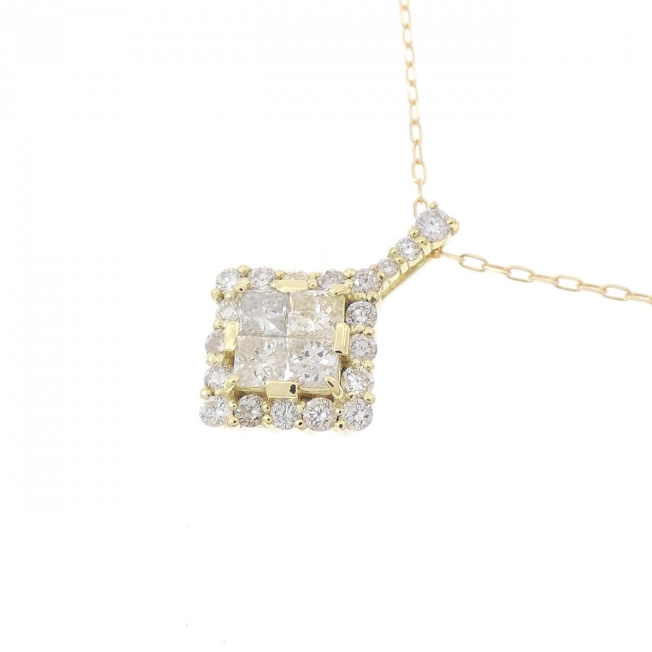 [BRAND NEW] K18YG Diamond Necklace 0.39CT