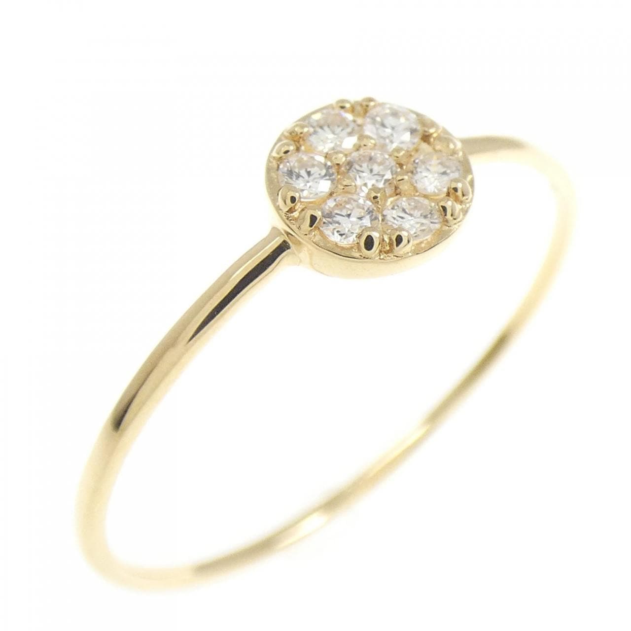【リメイク】K18YG ダイヤモンド リング 0.10CT