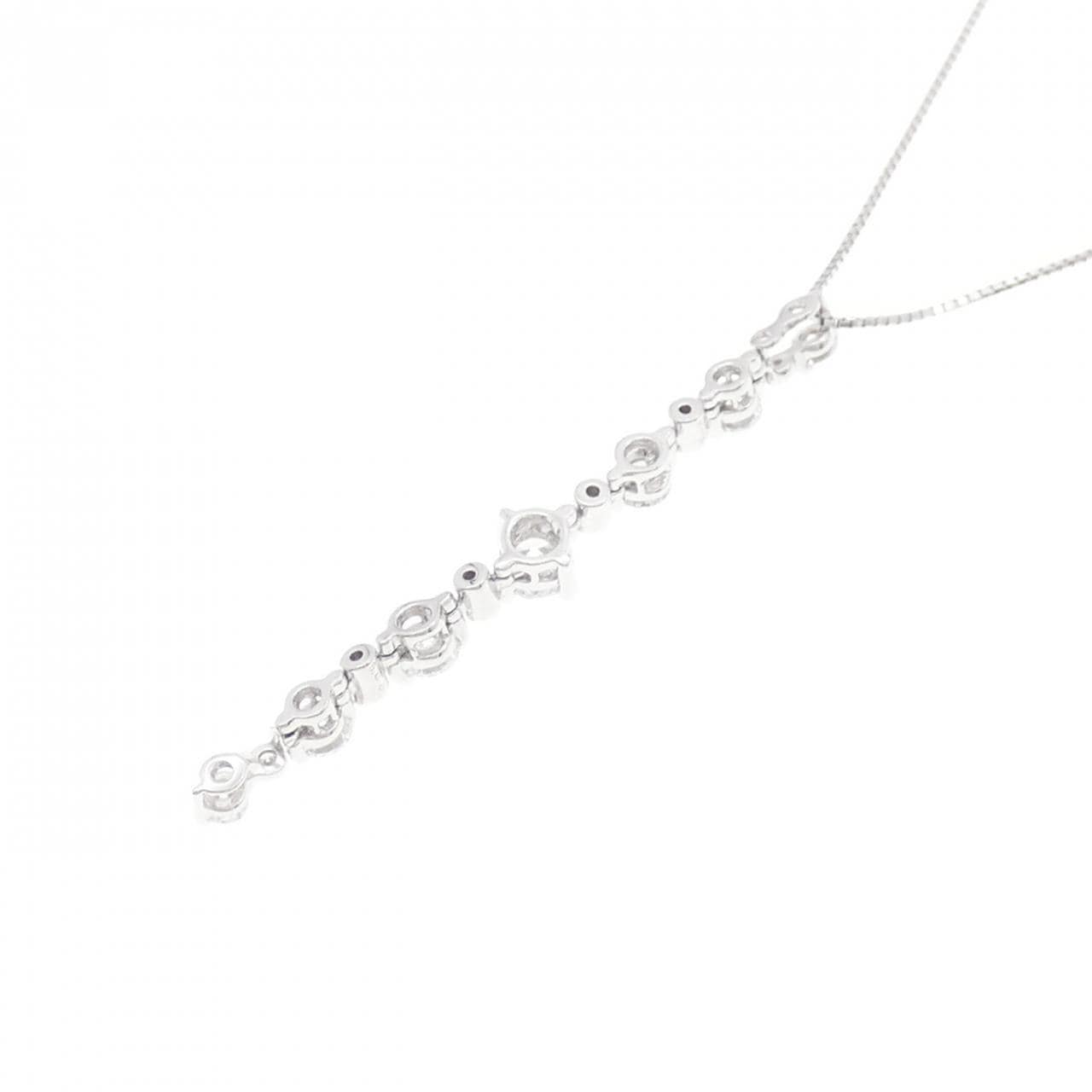 K18WG 2WAY ダイヤモンド ネックレス 1.00CT