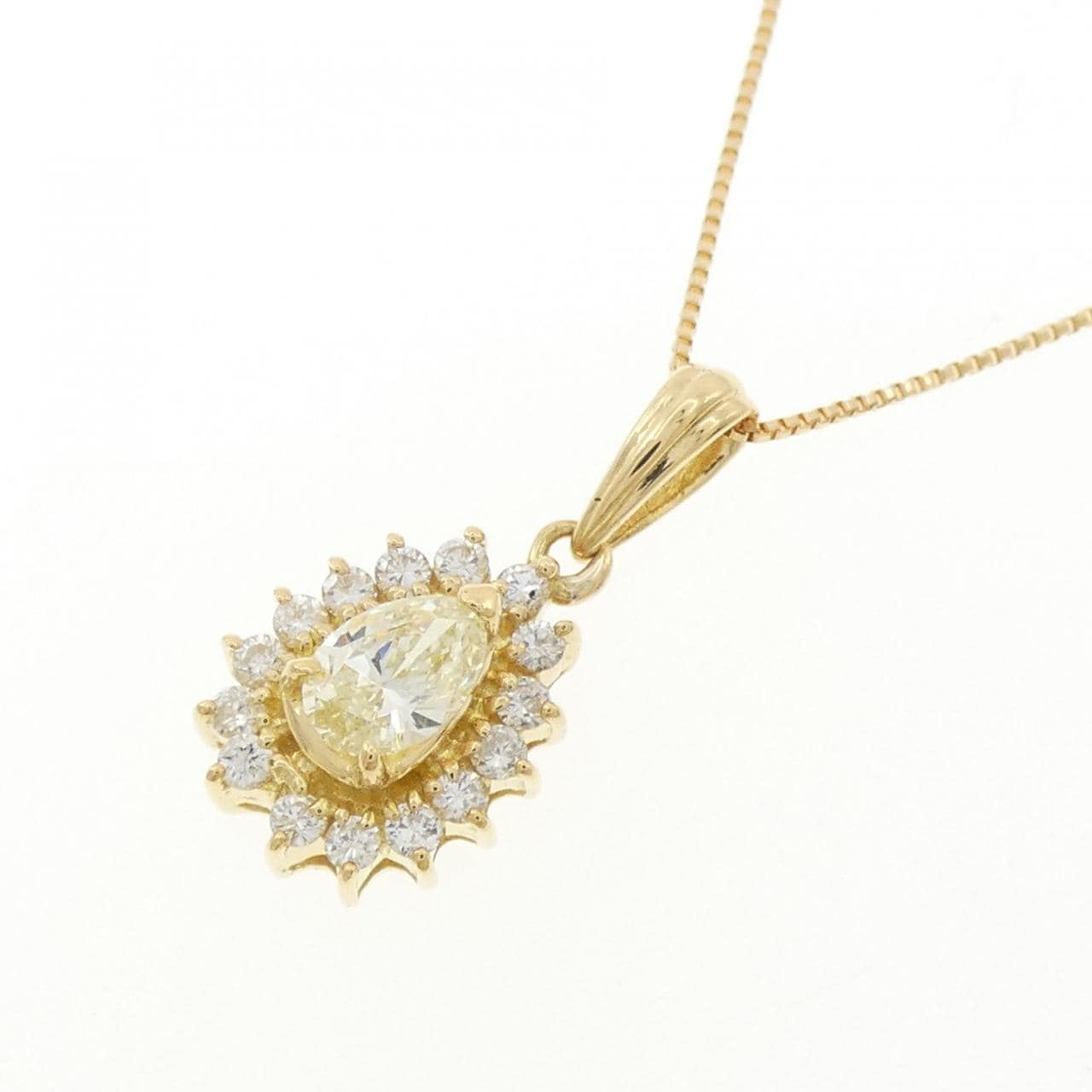 K18YG ダイヤモンド ネックレス 0.32CT