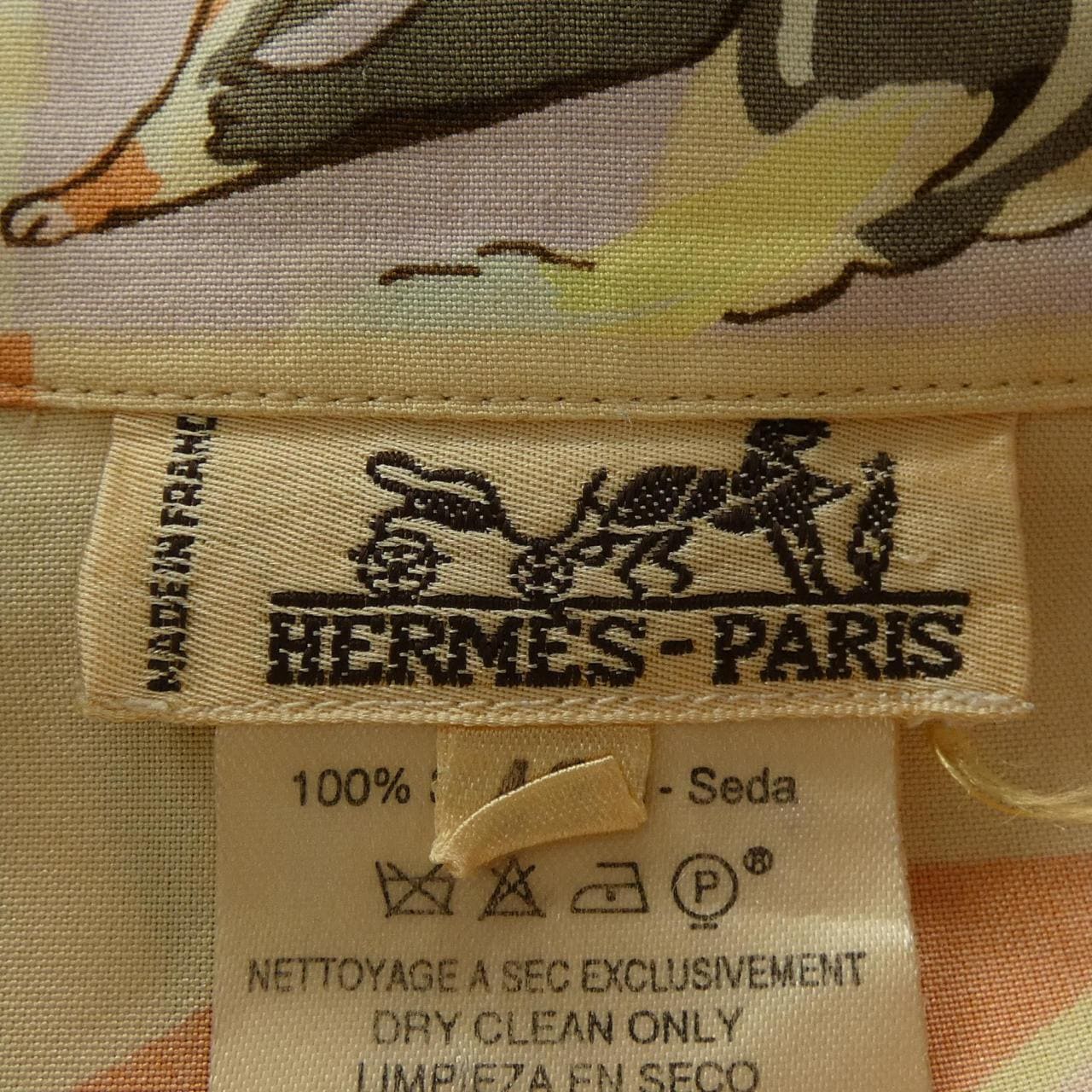 【ヴィンテージ】エルメス HERMES ツイルレーヌ シャツ