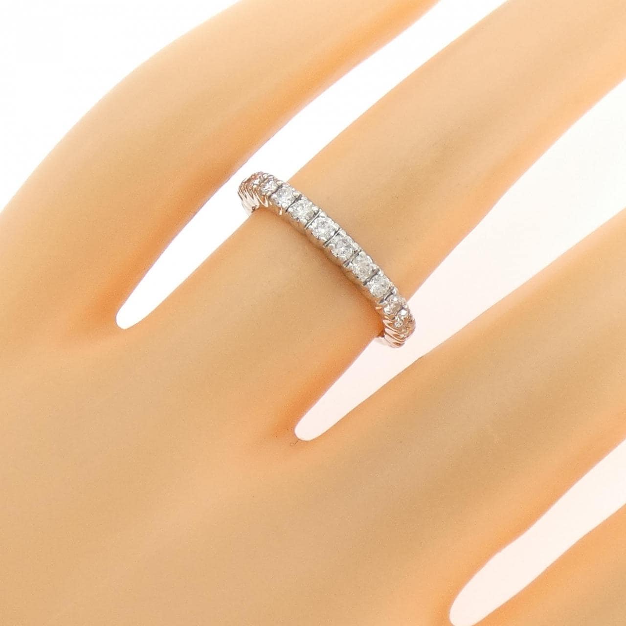 PT900 ハーフエタニティ ダイヤモンド リング 0.50CT