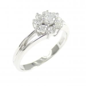 PT900 フラワー ダイヤモンド リング 0.31CT