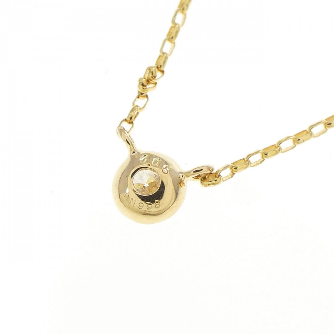 K18YG ダイヤモンド ネックレス 0.08CT