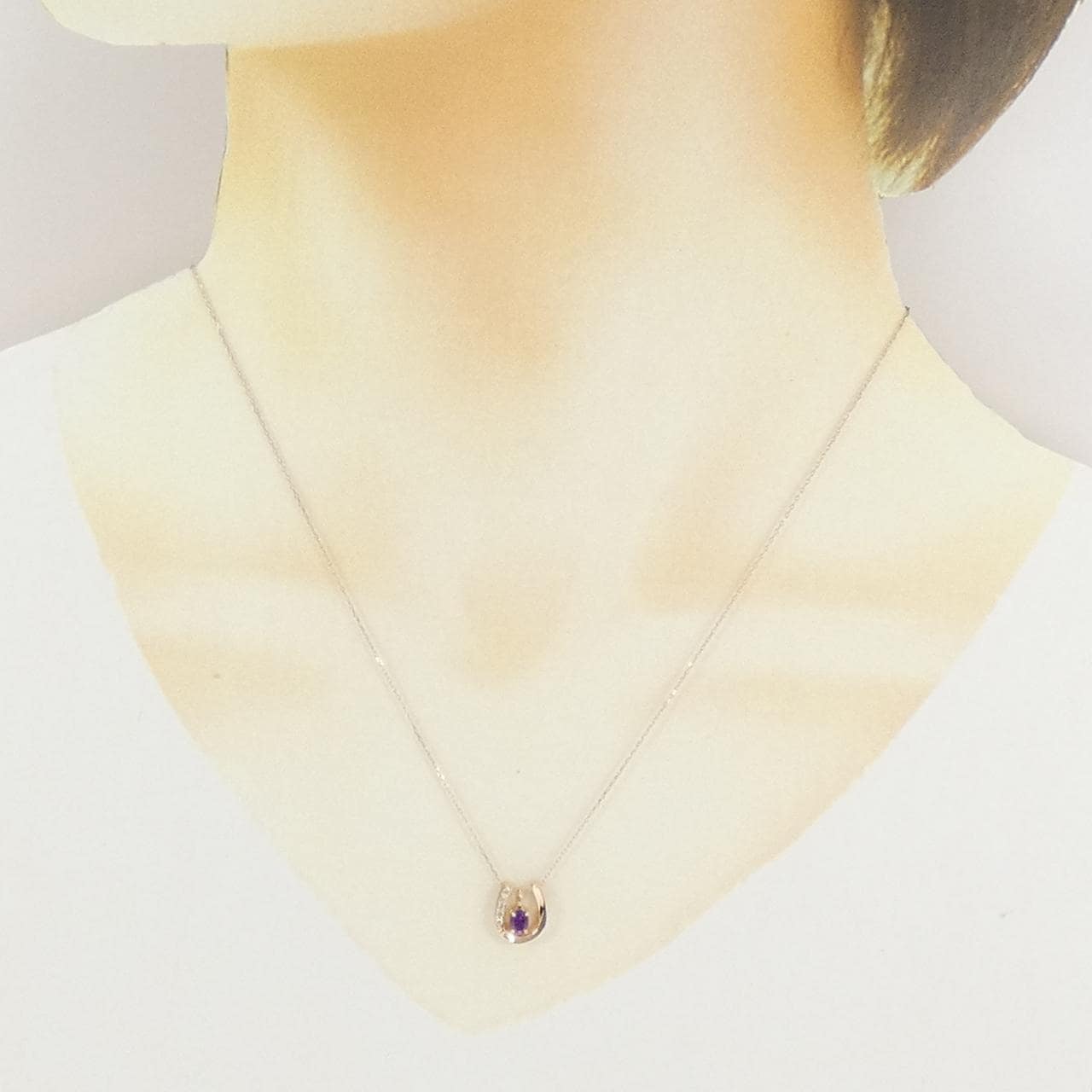 K10PG 2WAY アメジスト ネックレス