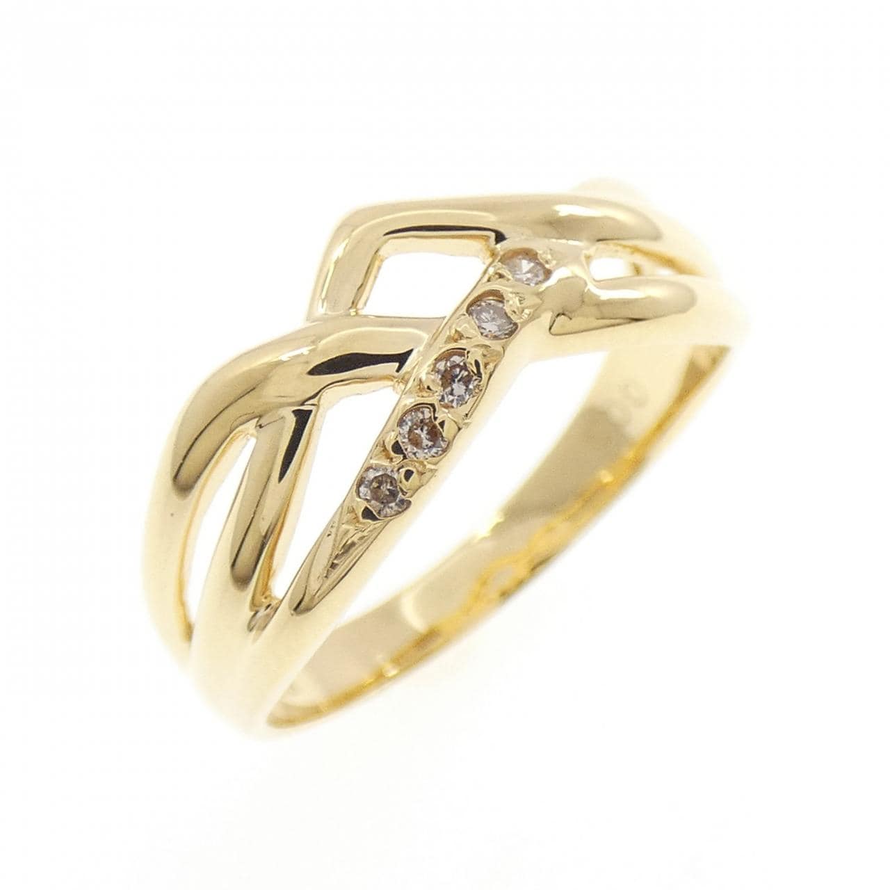 K18YG ダイヤモンド リング 0.03CT