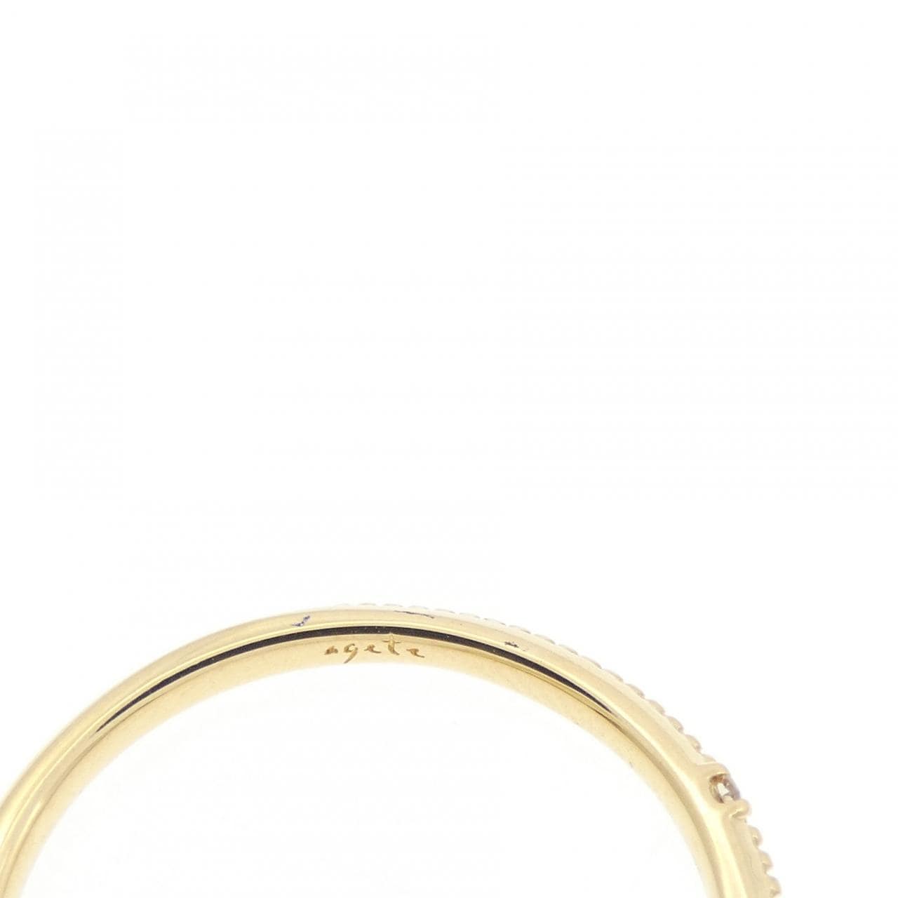 アガット ダイヤモンド ピンキーリング 0.025CT