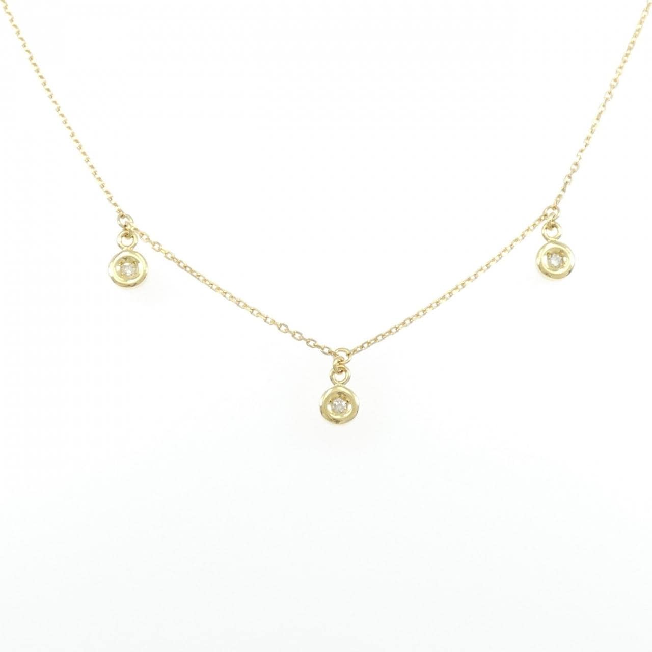 K18YG ダイヤモンド ネックレス 0.06CT