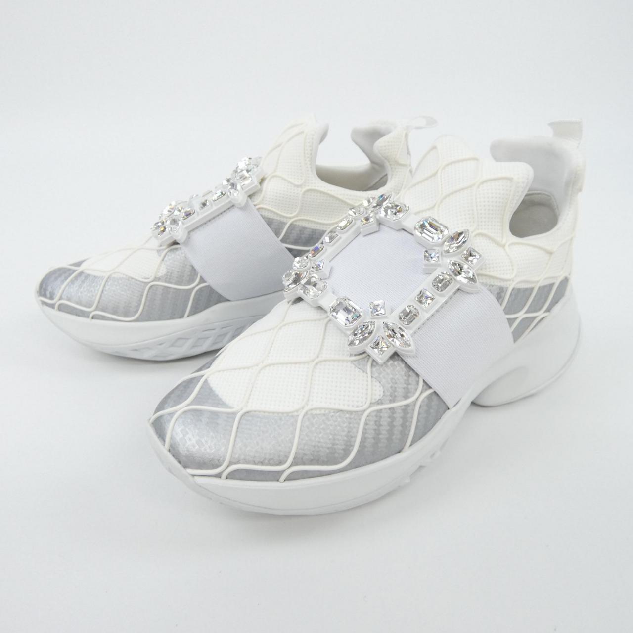 ロジェヴィヴィエ ROGER VIVIER エラスティックサドルストラップ ヴィヴラン ファブリック スニーカー