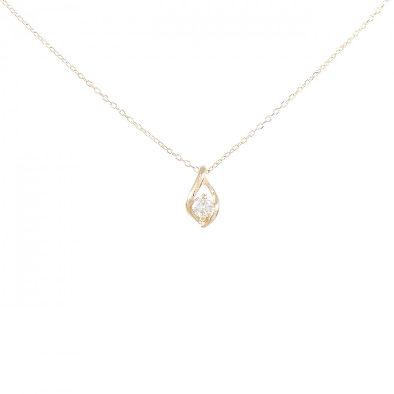 K18YG ダイヤモンド ネックレス 0.06CT