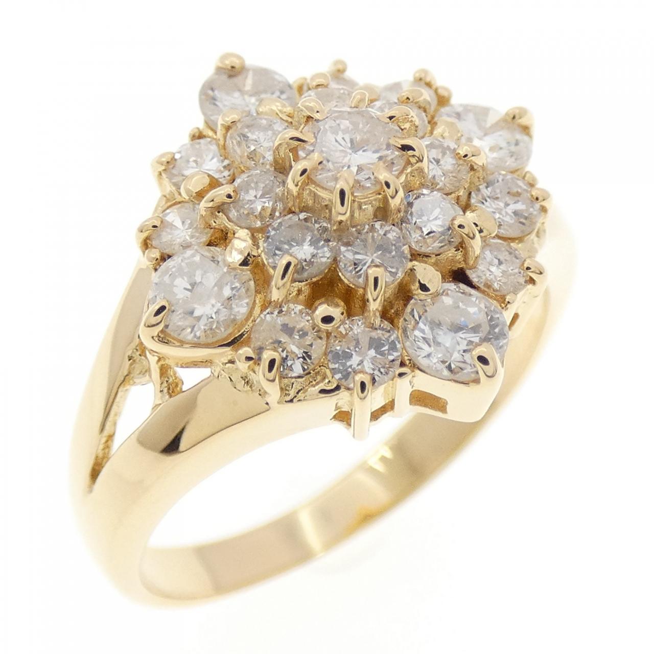 K18YG ダイヤモンド リング 1.12CT