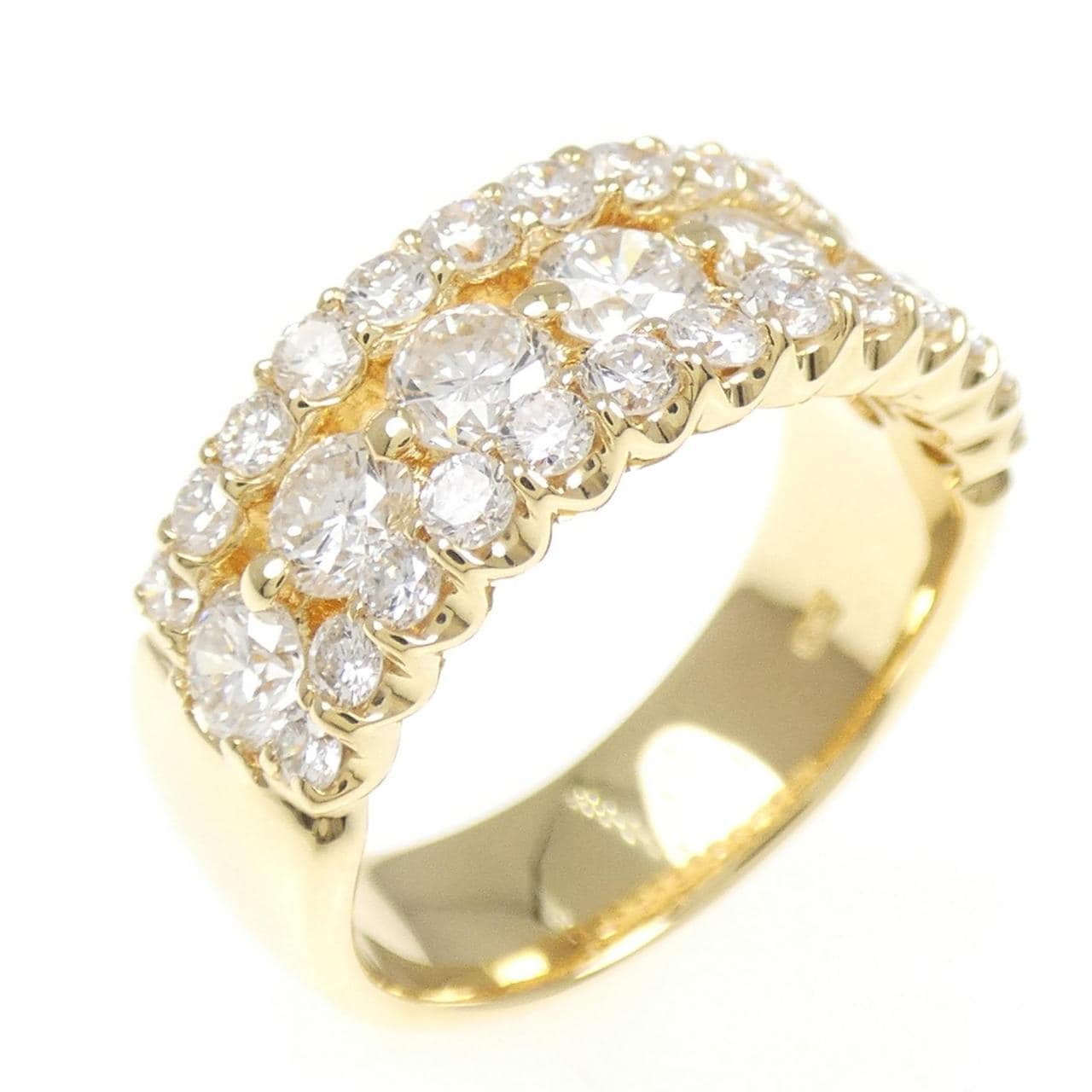 K18YG ダイヤモンド リング 1.88CT
