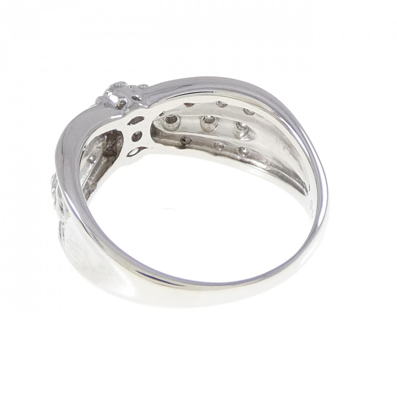 PT900 フラワー ダイヤモンド リング 0.50CT