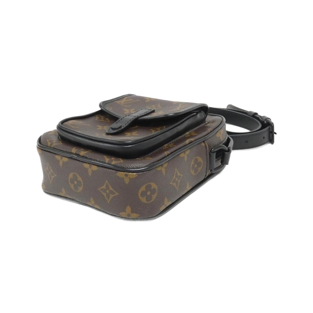 LOUIS VUITTON Monogram Macassar Christopher 穿戴式錢包 M69404 肩背包