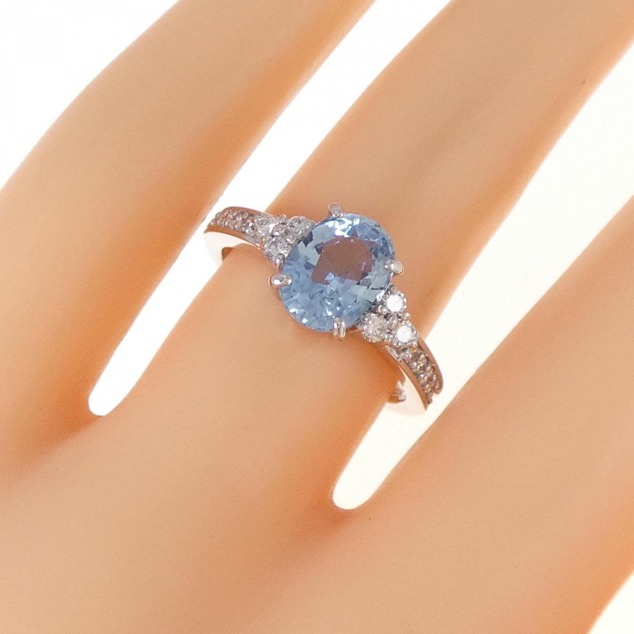 【リメイク】PT アクアマリン リング 1.39CT