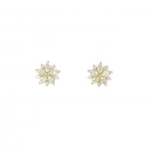 【新品】K18YG ダイヤモンド ピアス 0.50CT