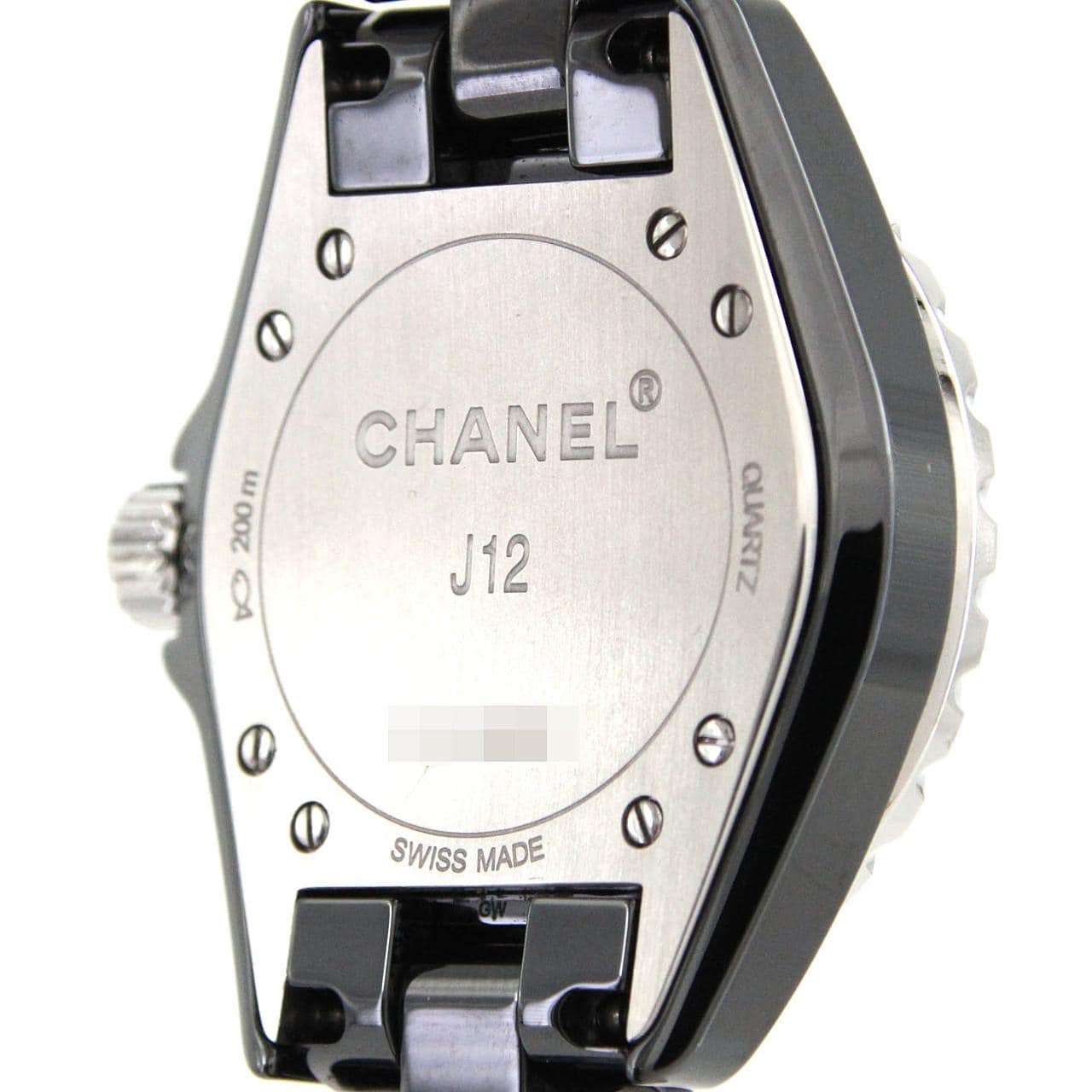 シャネル J12 33mmセラミック･12P H1625 セラミック クォーツ