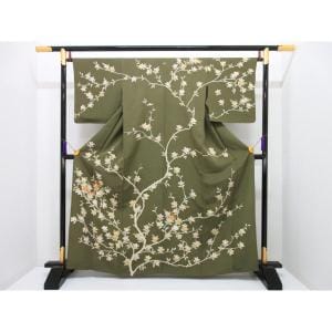 単衣　【千總】訪問着　木瓜