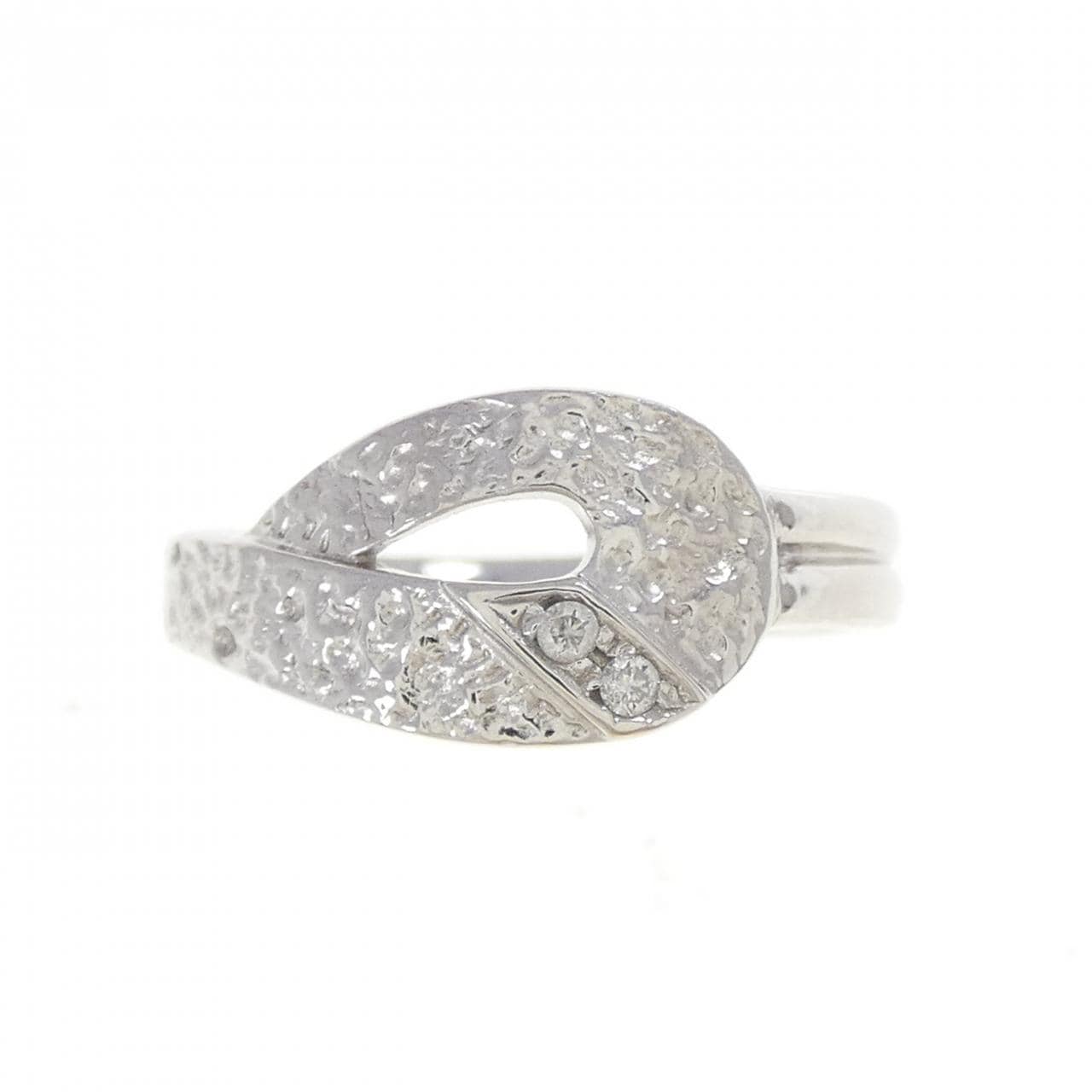 K18WG ダイヤモンド リング 0.03CT