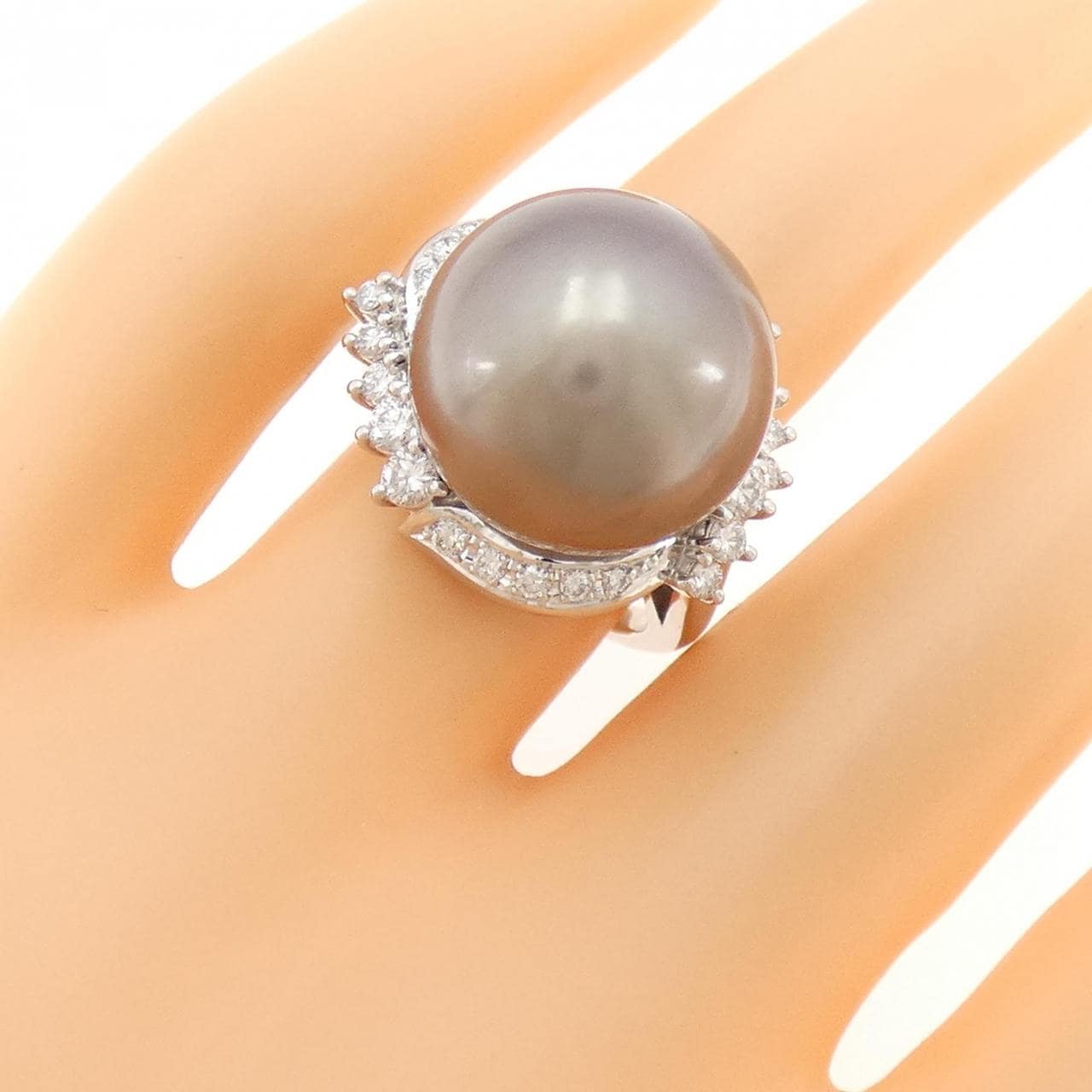 Tasaki Black Pearl Ring 15.2mm