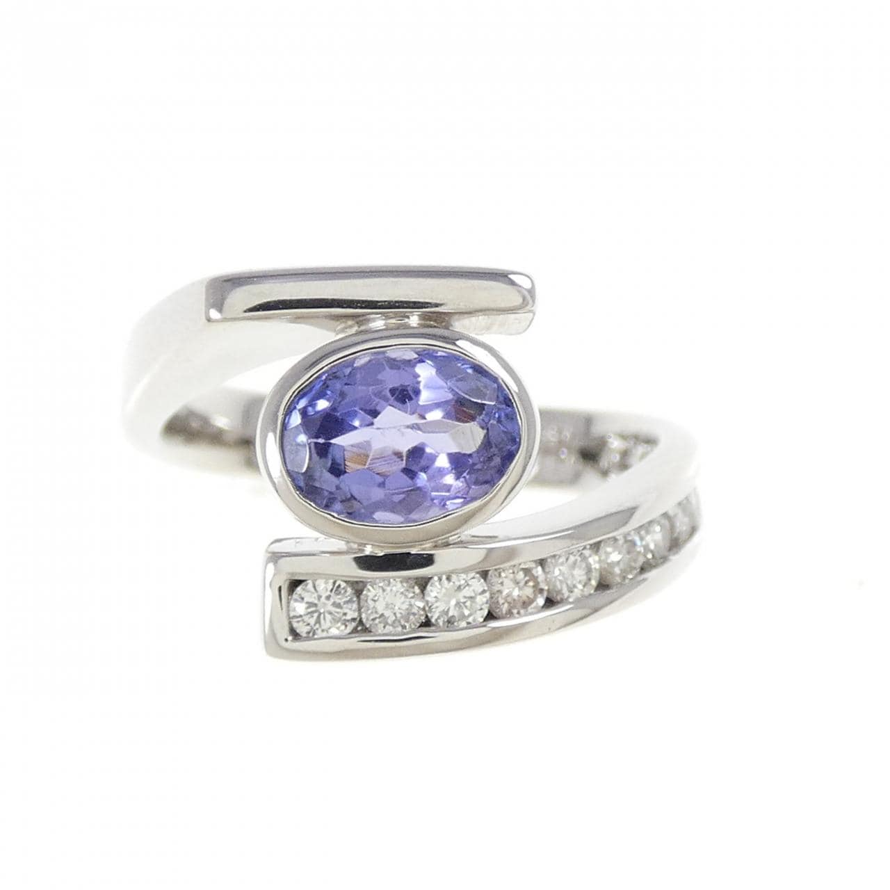 PT900 Tanzanite Ring 0.91CT
