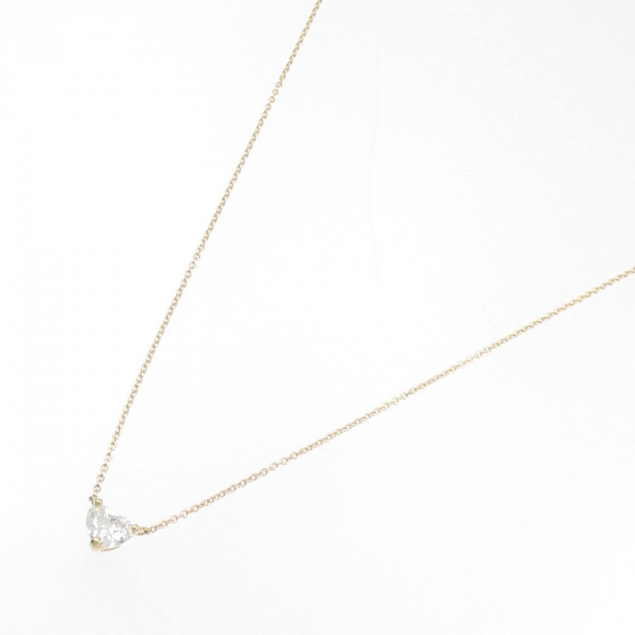 [Remake] K18YG Diamond Necklace 0.410CT H SI1 Heart Shape