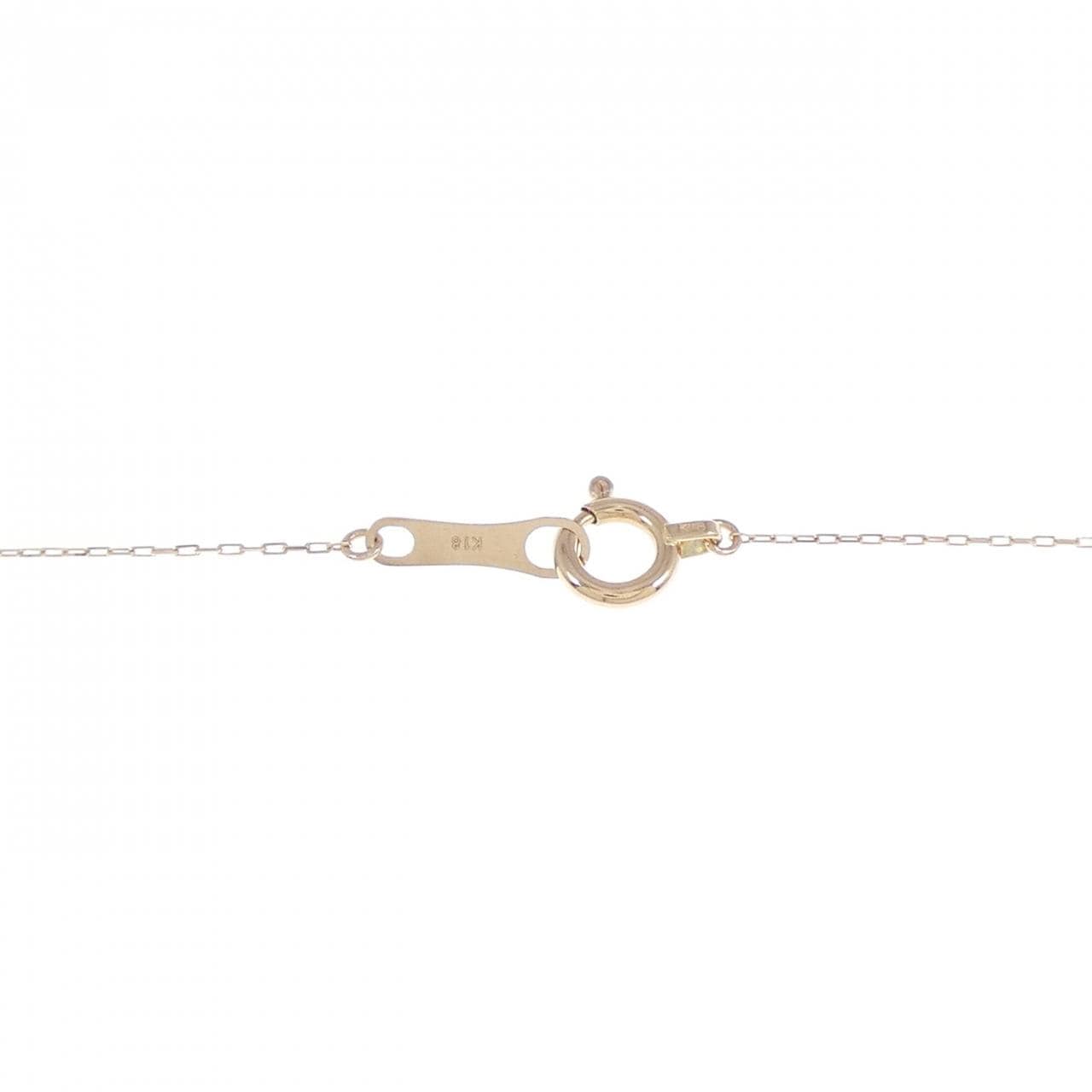 【新品】K18PG モルガナイト ネックレス 0.80CT