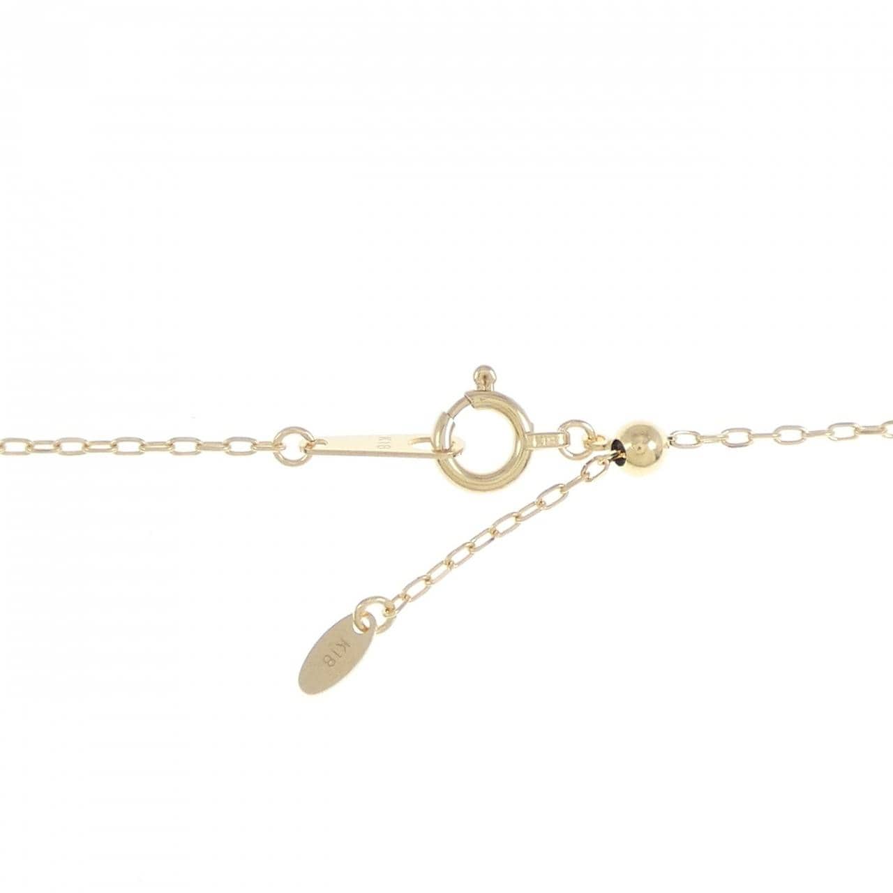K18YG ソリティア ダイヤモンド ネックレス 0.11CT