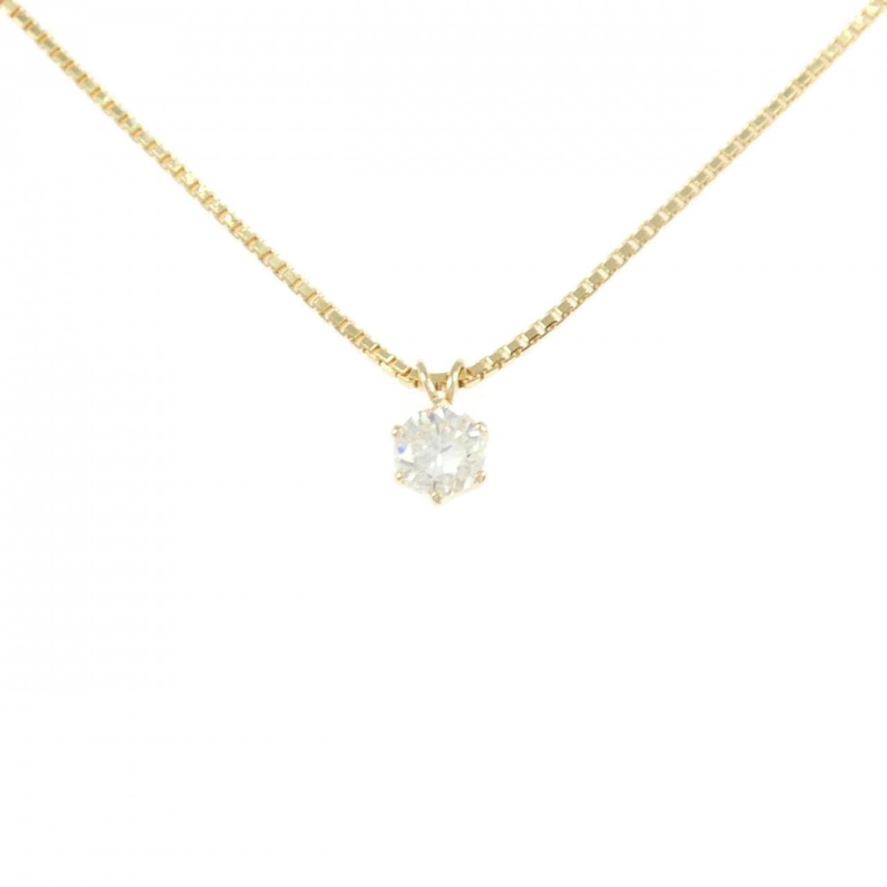 K18YG ダイヤモンド ネックレス 0.56CT J SI1 Good