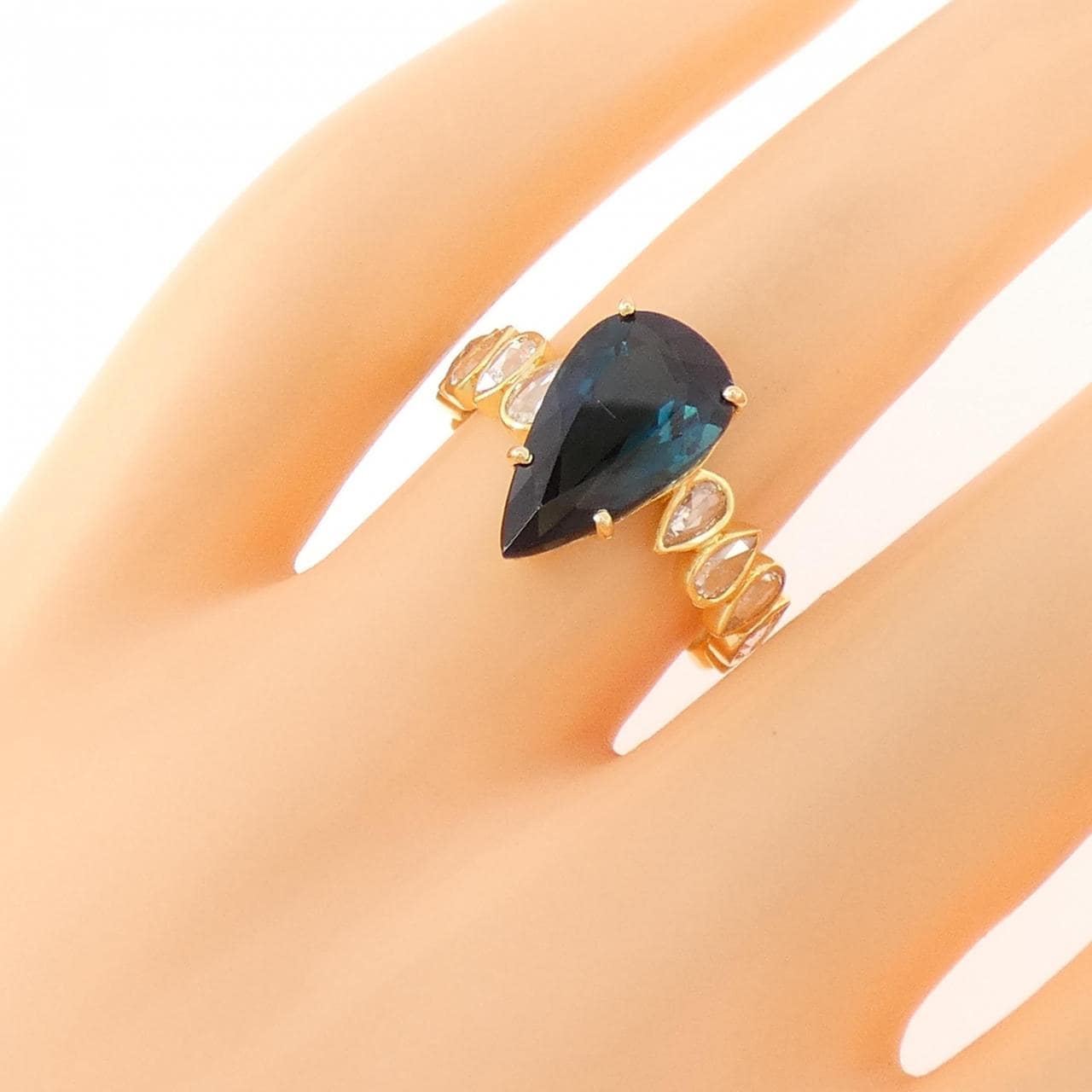 【新品】K18YG フルエタニティ トルマリン リング 3.11CT