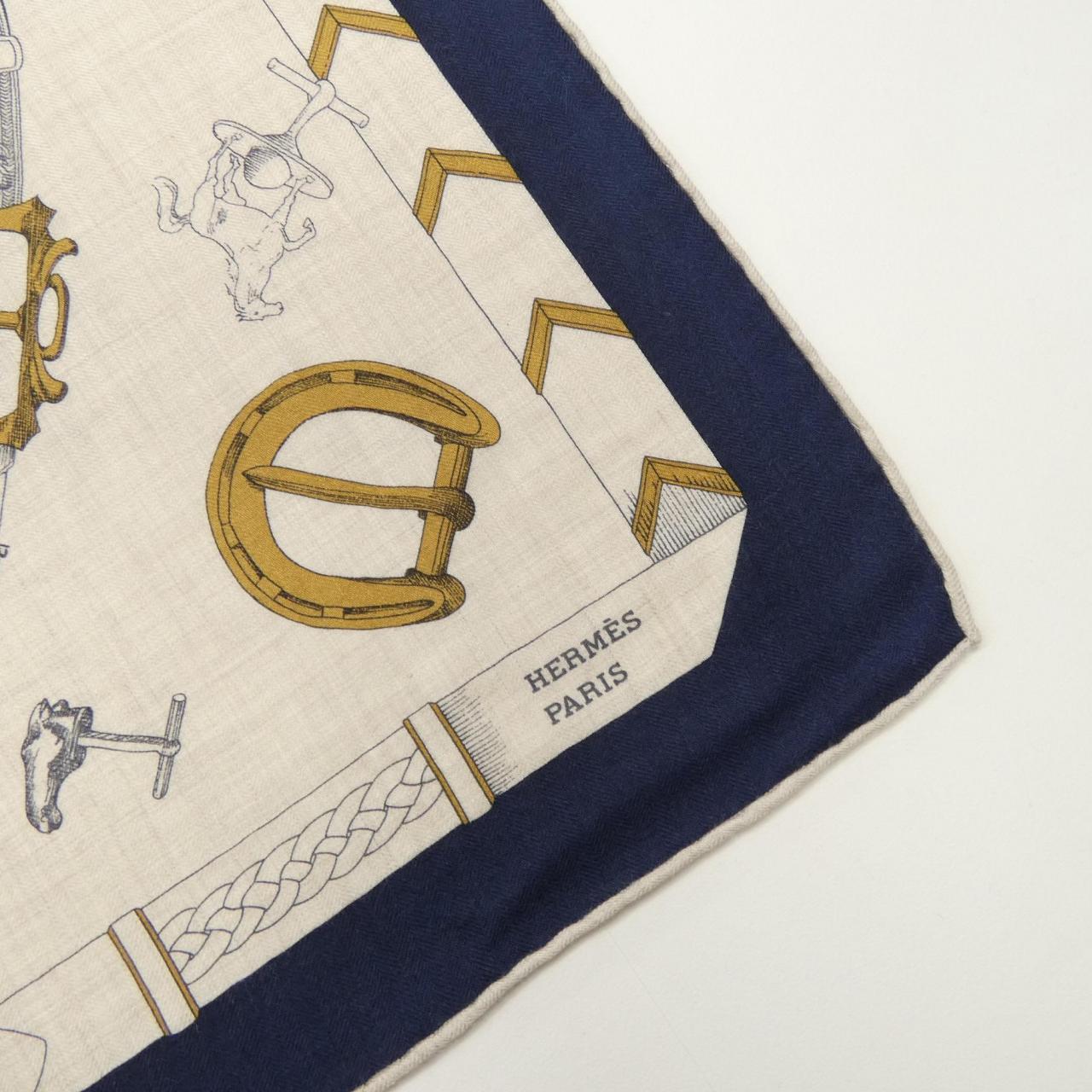 エルメス HERMES LES CHEVAUX DECHAINES H244096S カレジェアン140 ショール