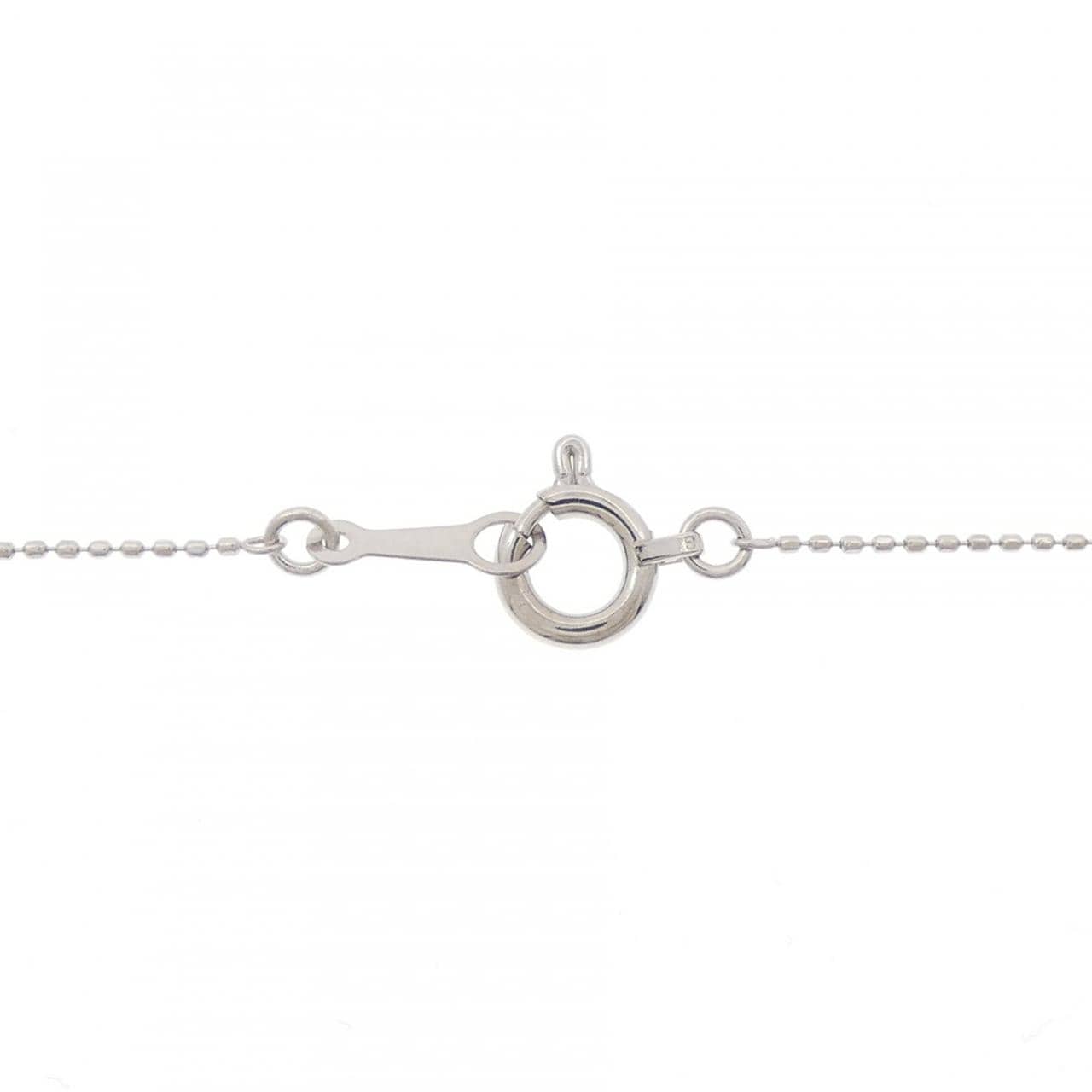 K18WG ソリティア ダイヤモンド ネックレス 0.341CT
