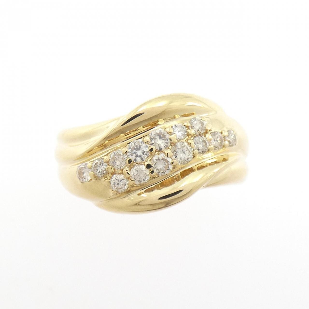 K18YG ダイヤモンド リング 0.35CT