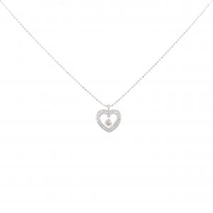 K18WG ハート ダイヤモンド ネックレス 0.15CT