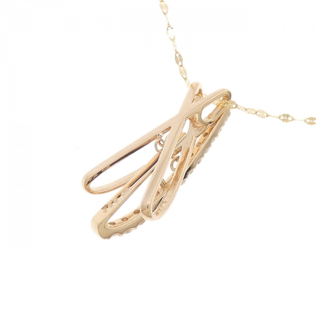 K18PG/K18YG ダイヤモンド ネックレス 0.20CT