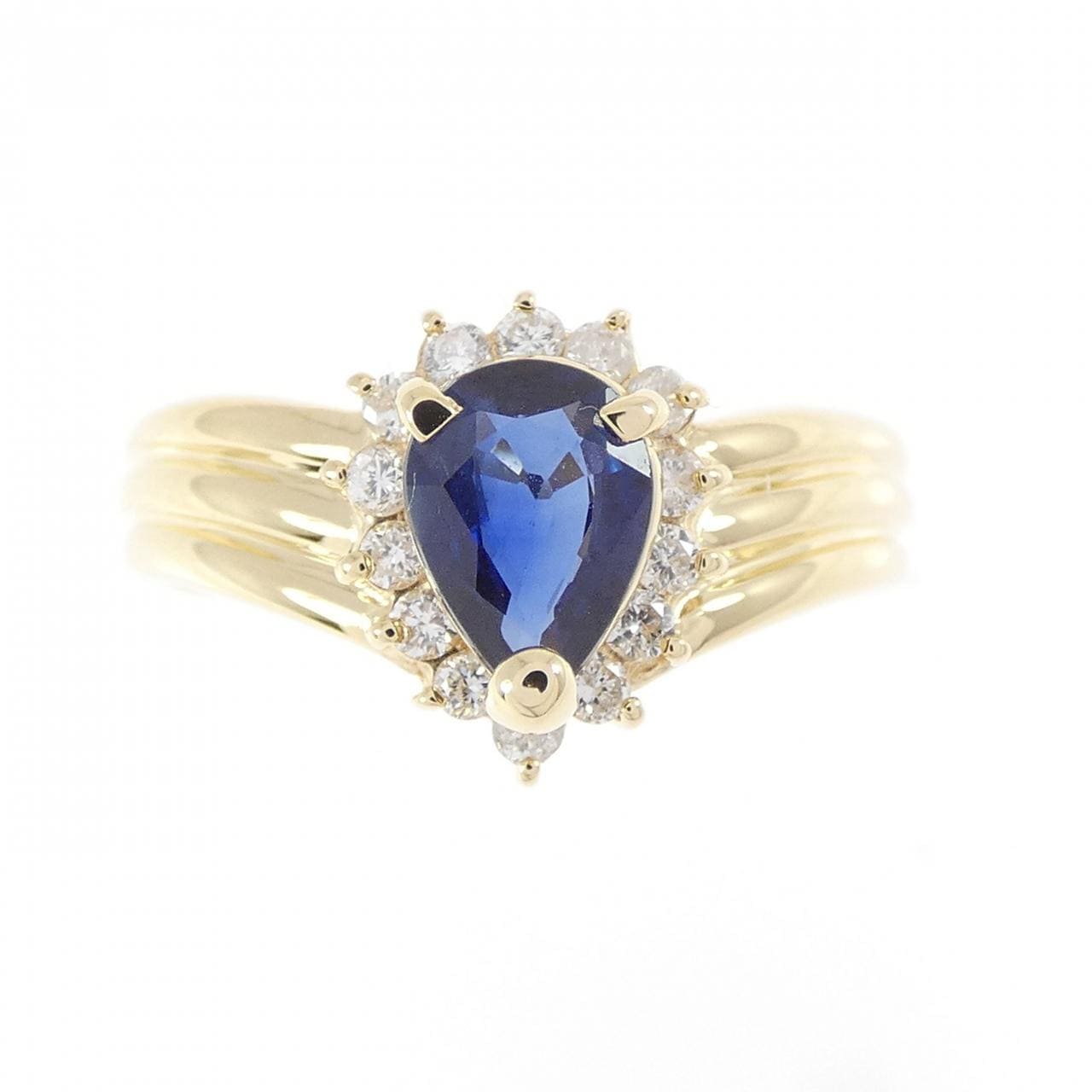 K18YG サファイヤ リング 0.70CT