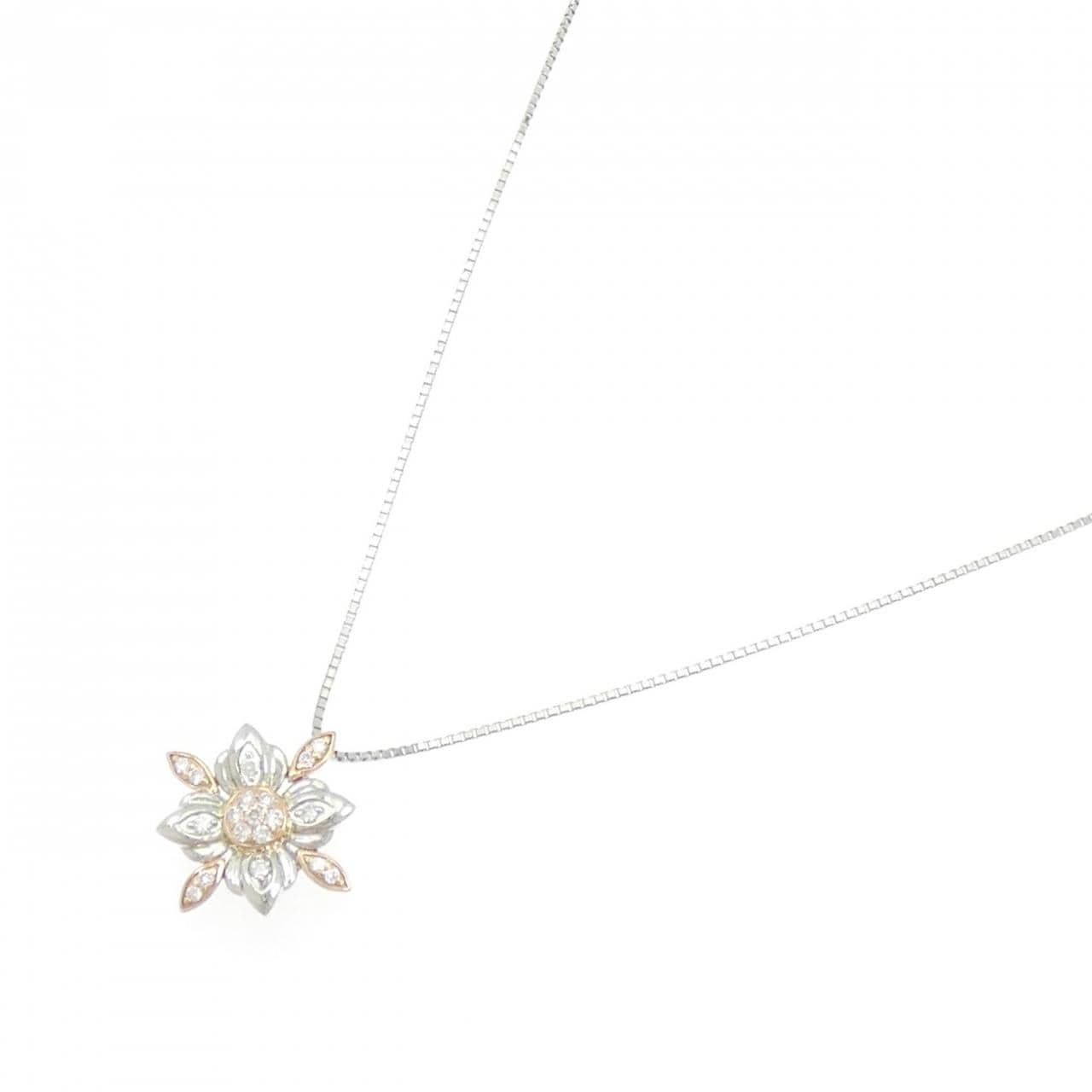 ジーエスティービー ダイヤモンド ネックレス 0.09CT