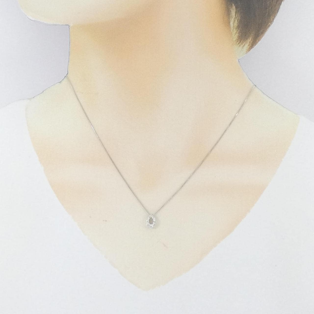 PT900/PT850 ダイヤモンド ネックレス 0.17CT