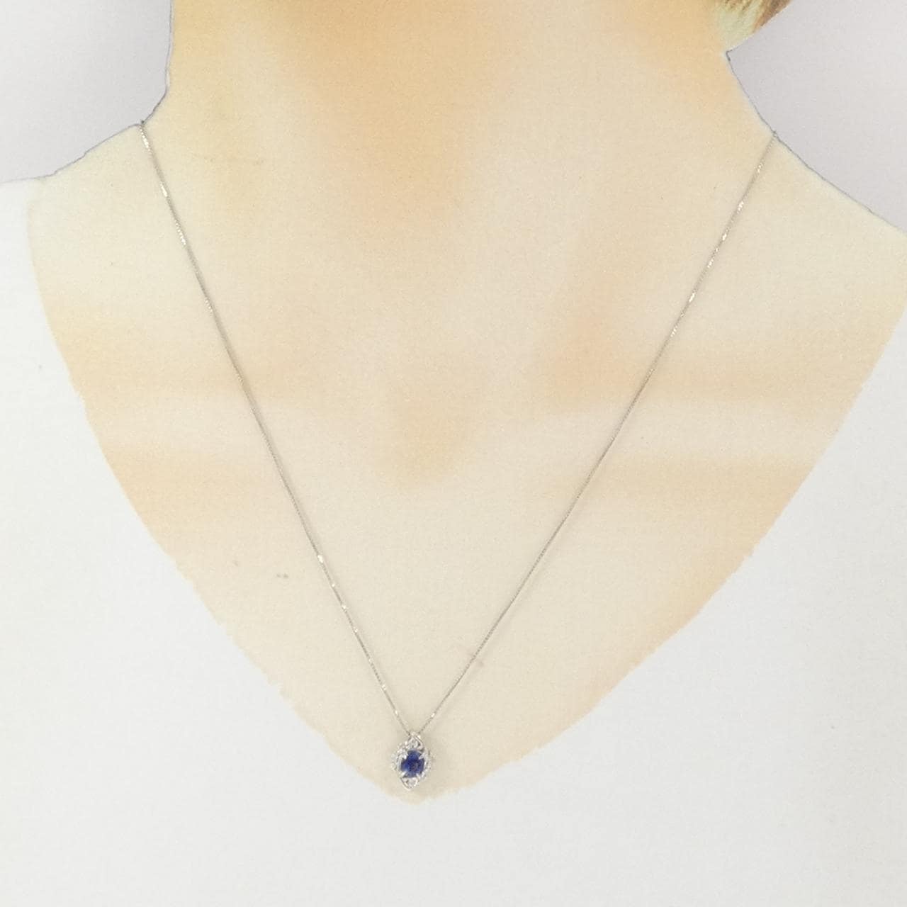 PT900/PT850 サファイヤ ネックレス 0.63CT