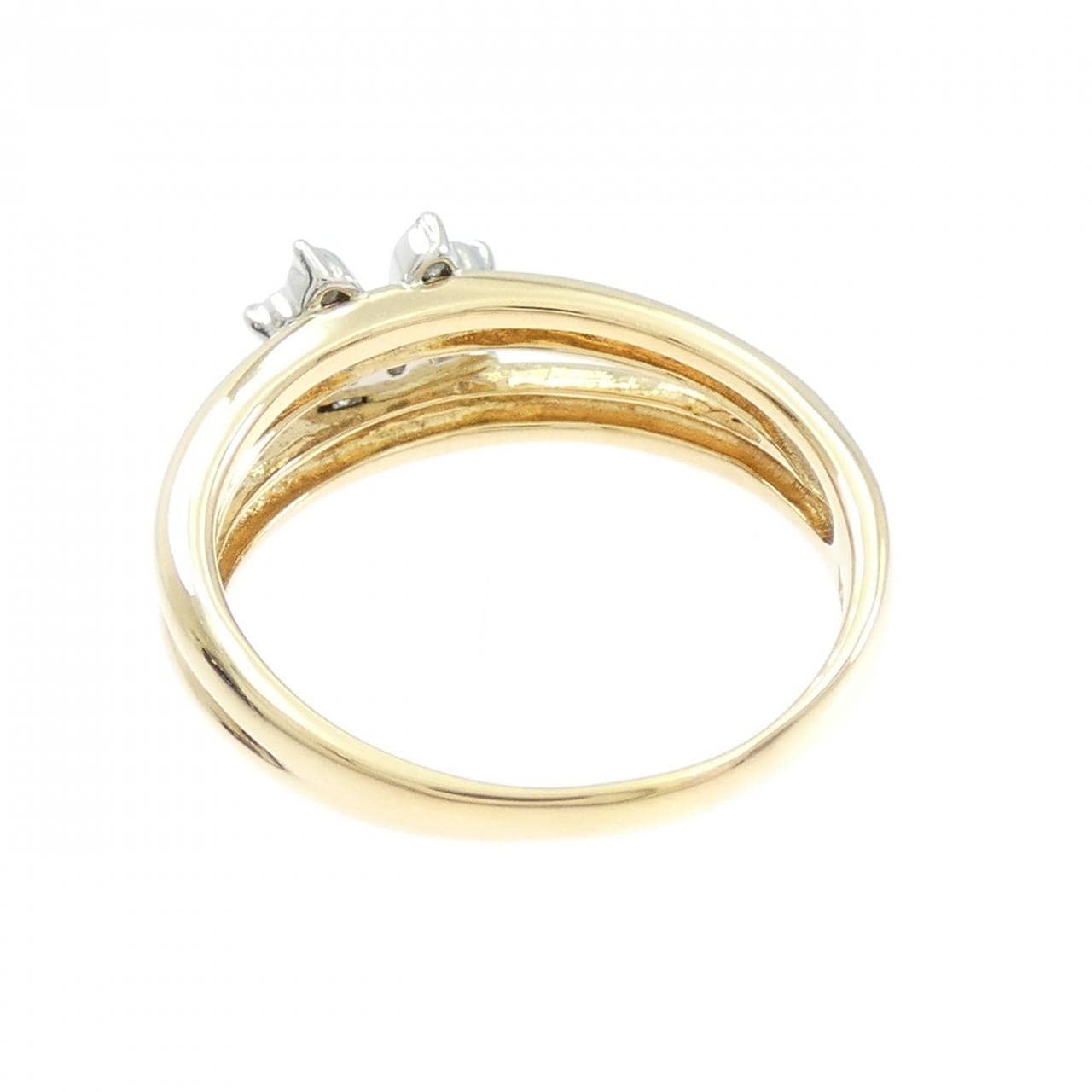 ヴァンドーム フラワー ダイヤモンド リング 0.13CT