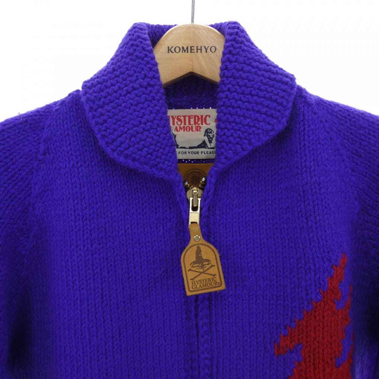 ヒステリックグラマー HYSTERIC GLAMOUR CANADIAN SWEATER カーディガン