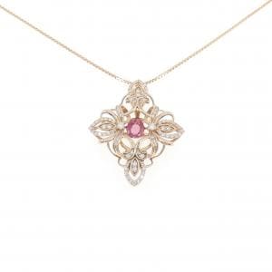 K18PG サファイヤ ネックレス 0.88CT