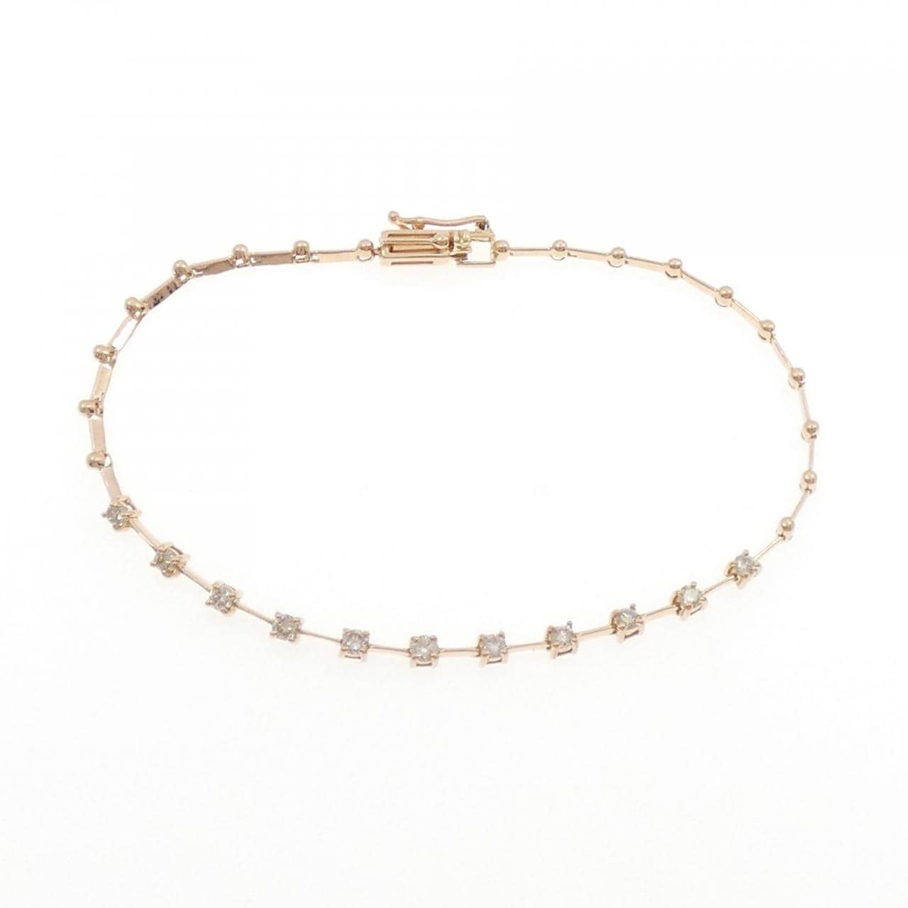 K18PG ダイヤモンド ブレスレット 0.50CT