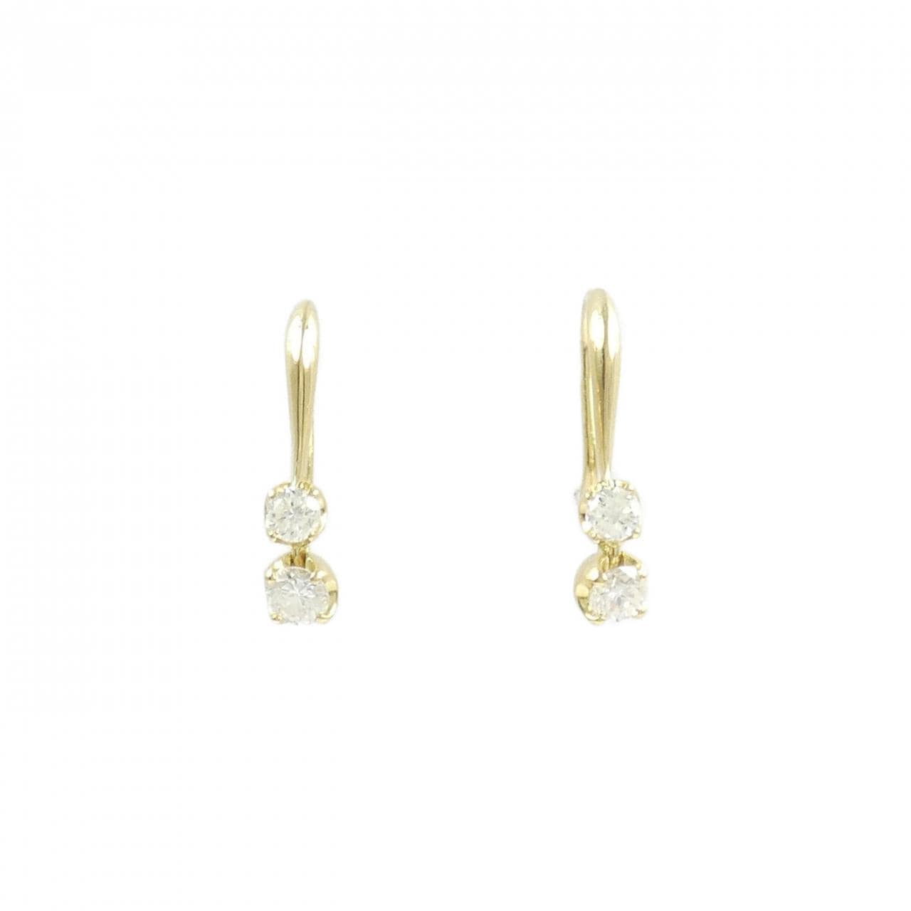 K18YG ダイヤモンド ピアス 0.40CT