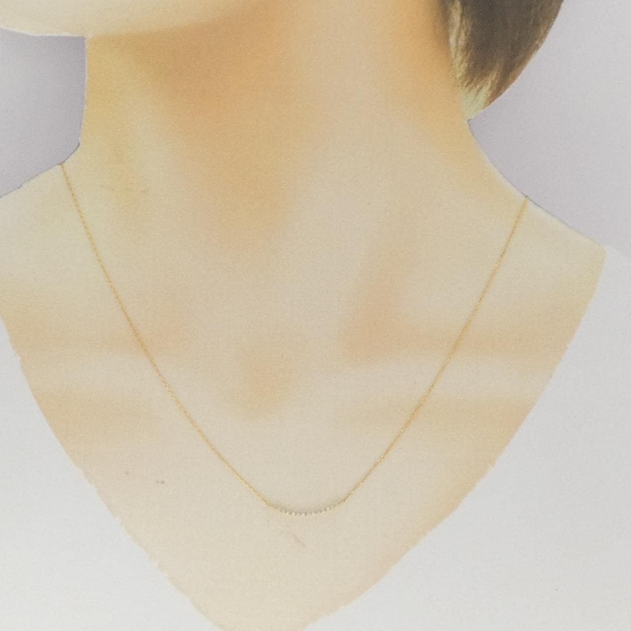 K18YG ダイヤモンド ネックレス 0.04CT